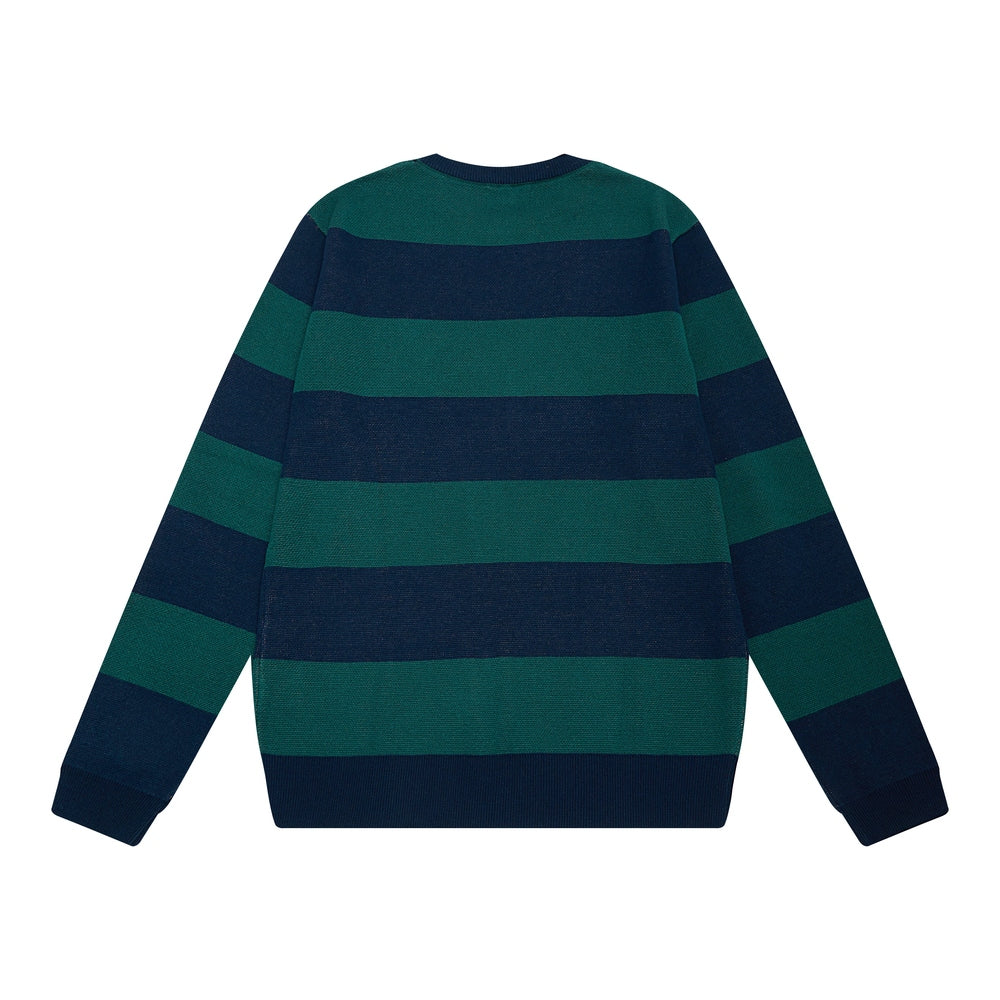 Mascot Knitted Crewneck (Green/Blue)
